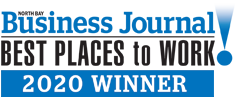 North Bay Business Journal Best Place to Work 2020 Winner!