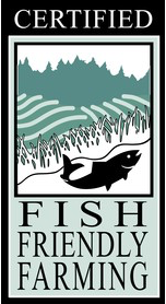 Certified fish friendly farming.